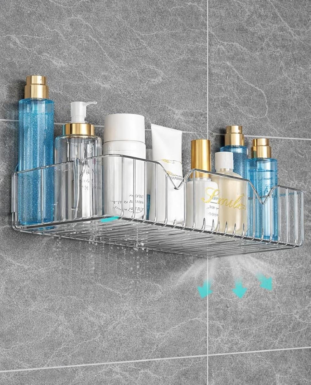 Transparent Acrylic Bathroom Shelf