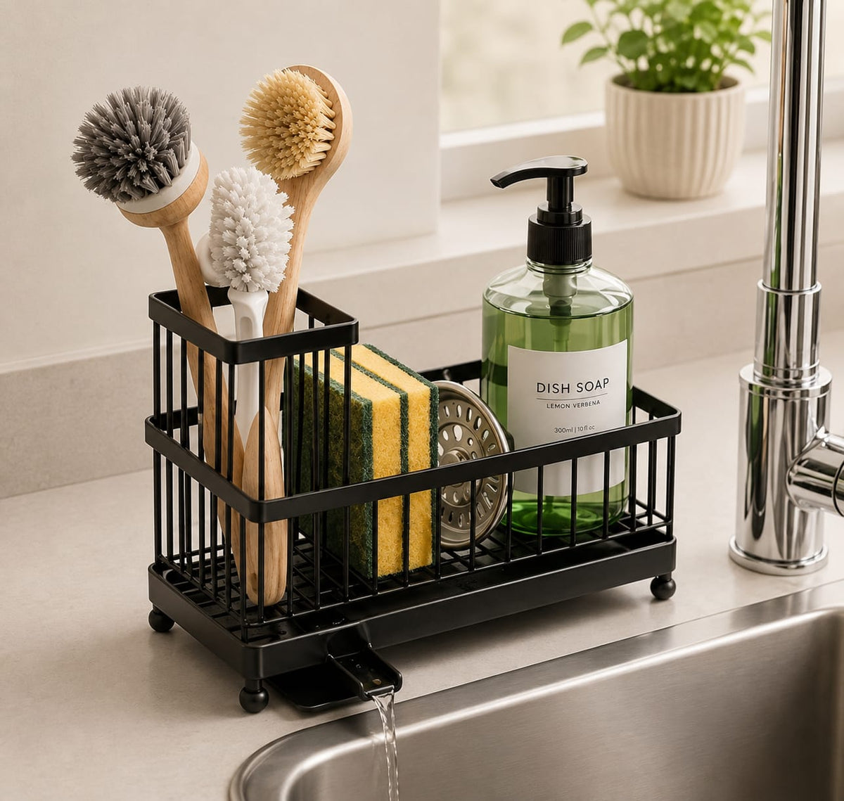Metal Sponge Holder for Kitchen Sink