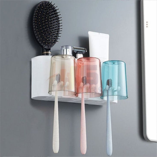 Wall Mounted Toothbrush Holder for Bathroom